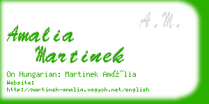 amalia martinek business card
